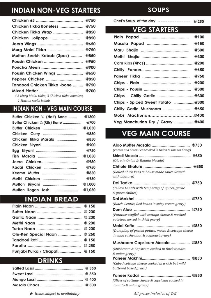 Our Menu / Special Offers 4